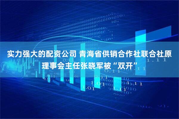 实力强大的配资公司 青海省供销合作社联合社原理事会主任张晓军被“双开”